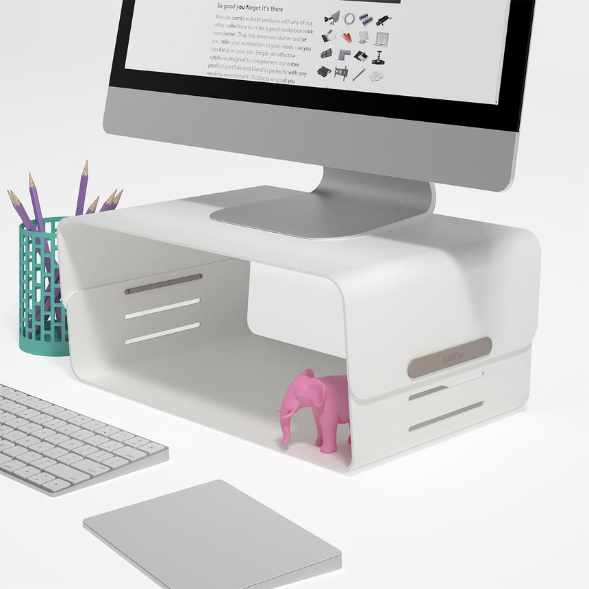 Addit Bento Monitor Riser Adjustable 12 (45.120) | Shape Seating
