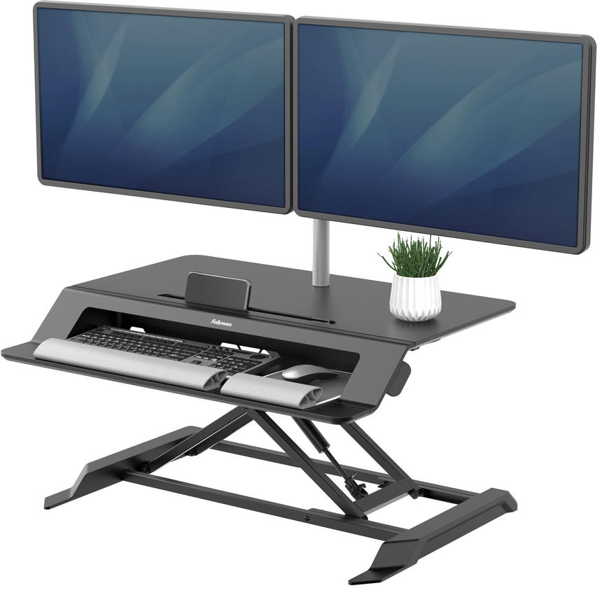 Fellowes LOTUS LT Sit Stand Workstation Shape Seating